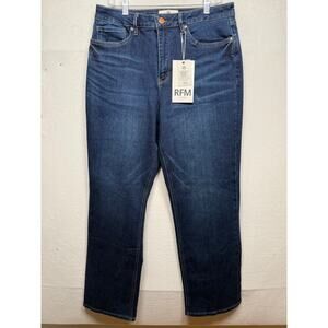 RFM Dylan High Rise Straight Leg Jeans, Size 17/33 - New